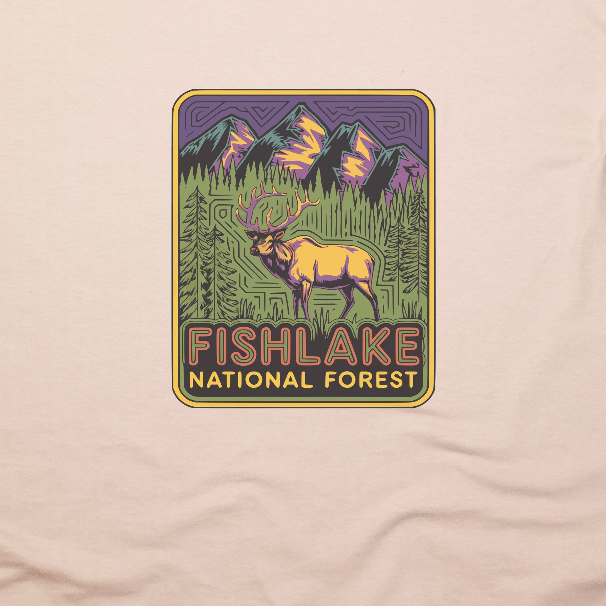Fishlake National Forest Elk T-Shirt Adventure and Outdoors Themed T-Shirt