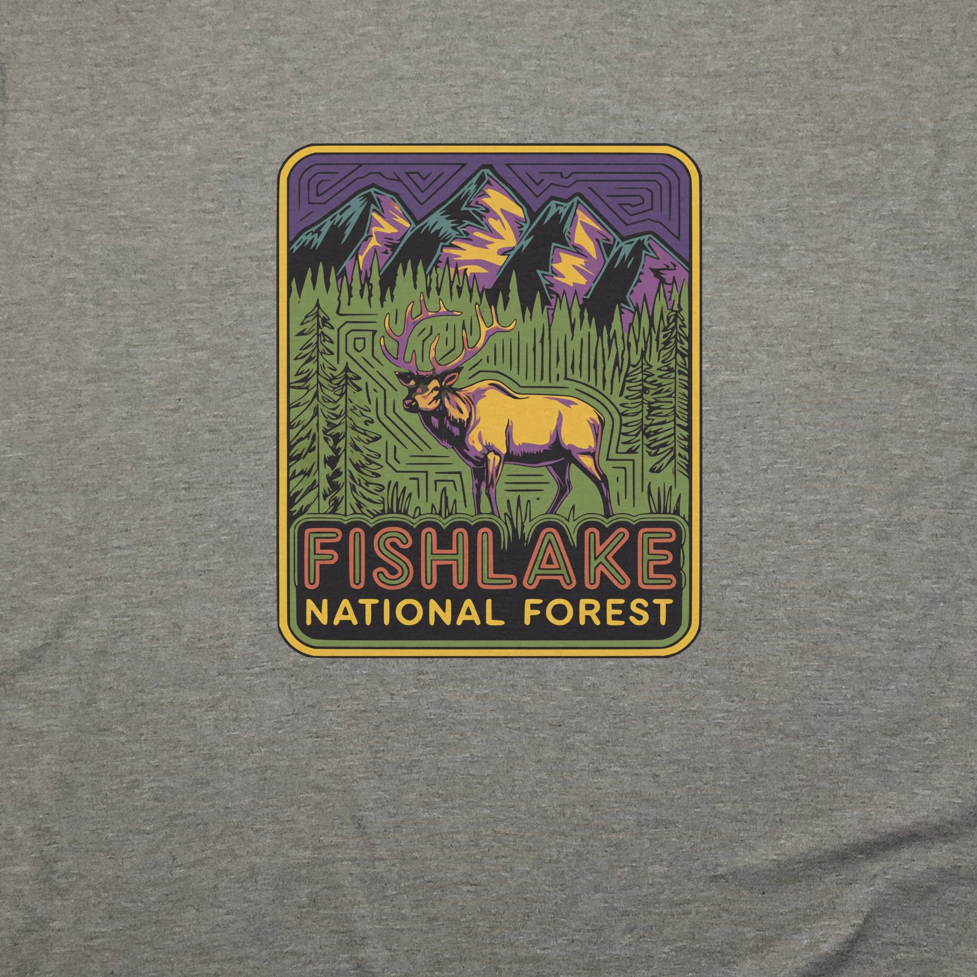 Fishlake National Forest Elk T-Shirt Adventure and Outdoors Themed T-Shirt