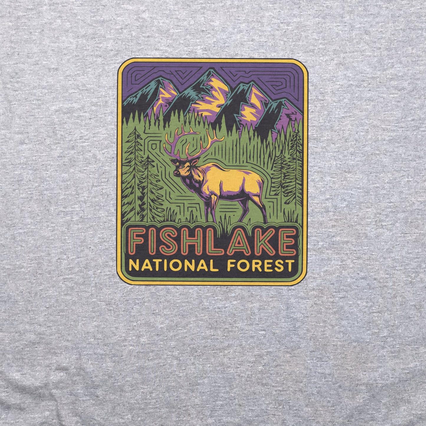 Fishlake National Forest Elk T-Shirt Adventure and Outdoors Themed T-Shirt