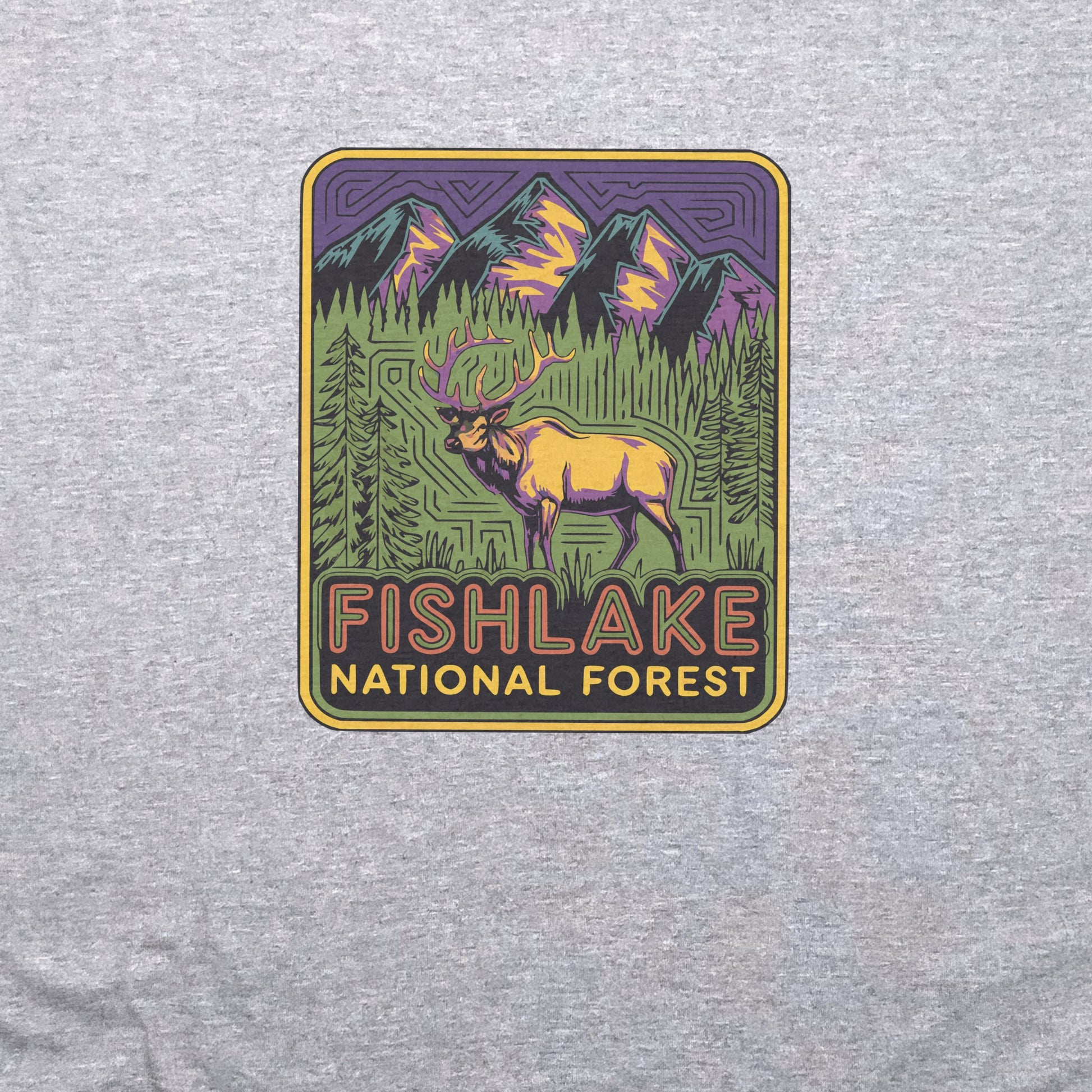 Fishlake National Forest Elk T-Shirt Adventure and Outdoors Themed T-Shirt