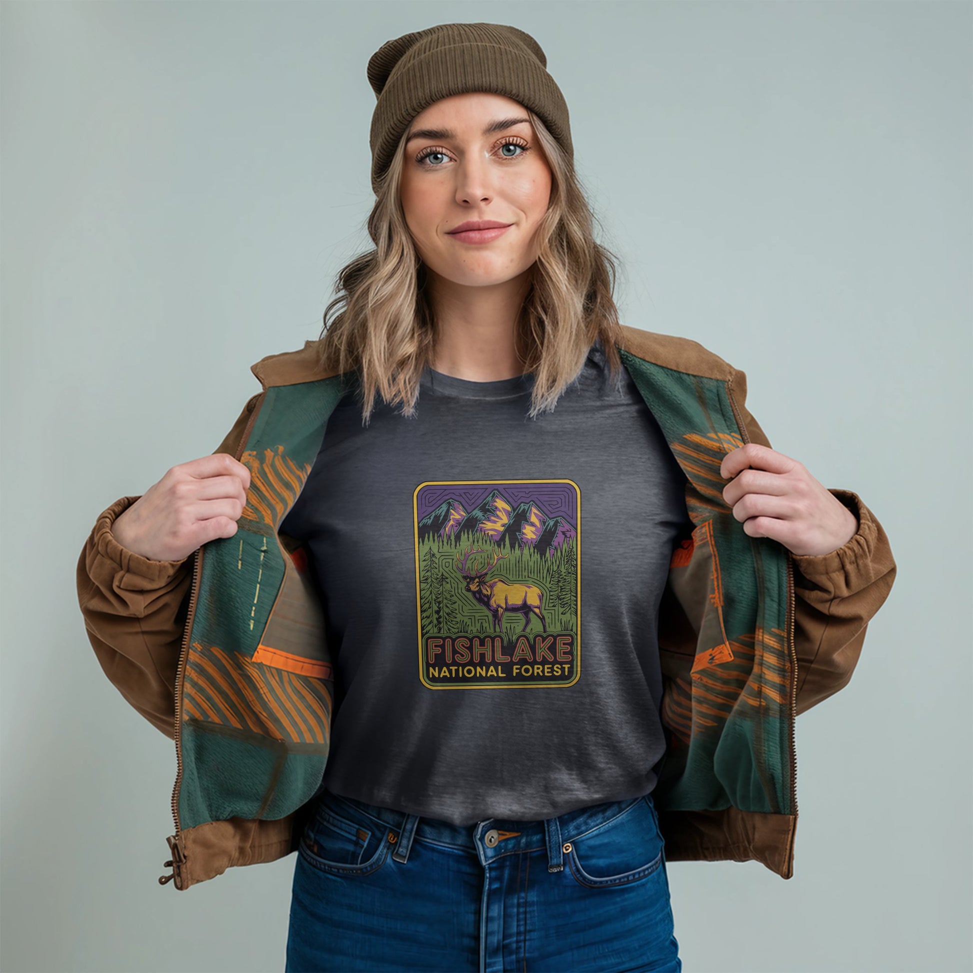 Fishlake National Forest Elk T-Shirt Adventure and Outdoors Themed T-Shirt