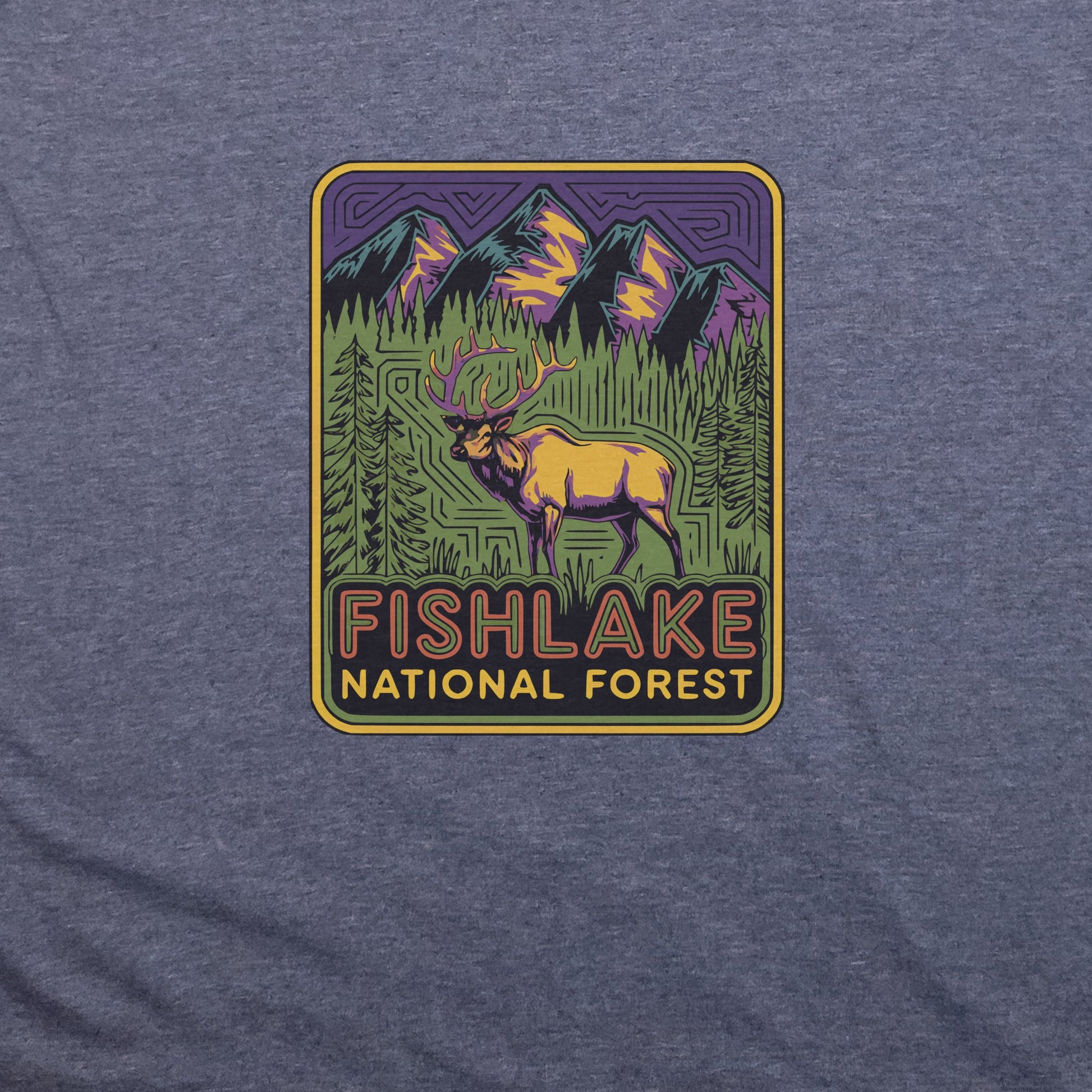 Fishlake National Forest Elk T-Shirt Adventure and Outdoors Themed T-Shirt