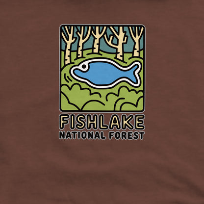 Fishlake National Forest Crewneck Sweatshirt Adventure and Outdoors Themed Sweatshirt