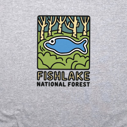 Fishlake National Forest Crewneck Sweatshirt Adventure and Outdoors Themed Sweatshirt