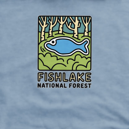 Fishlake National Forest Crewneck Sweatshirt Adventure and Outdoors Themed Sweatshirt