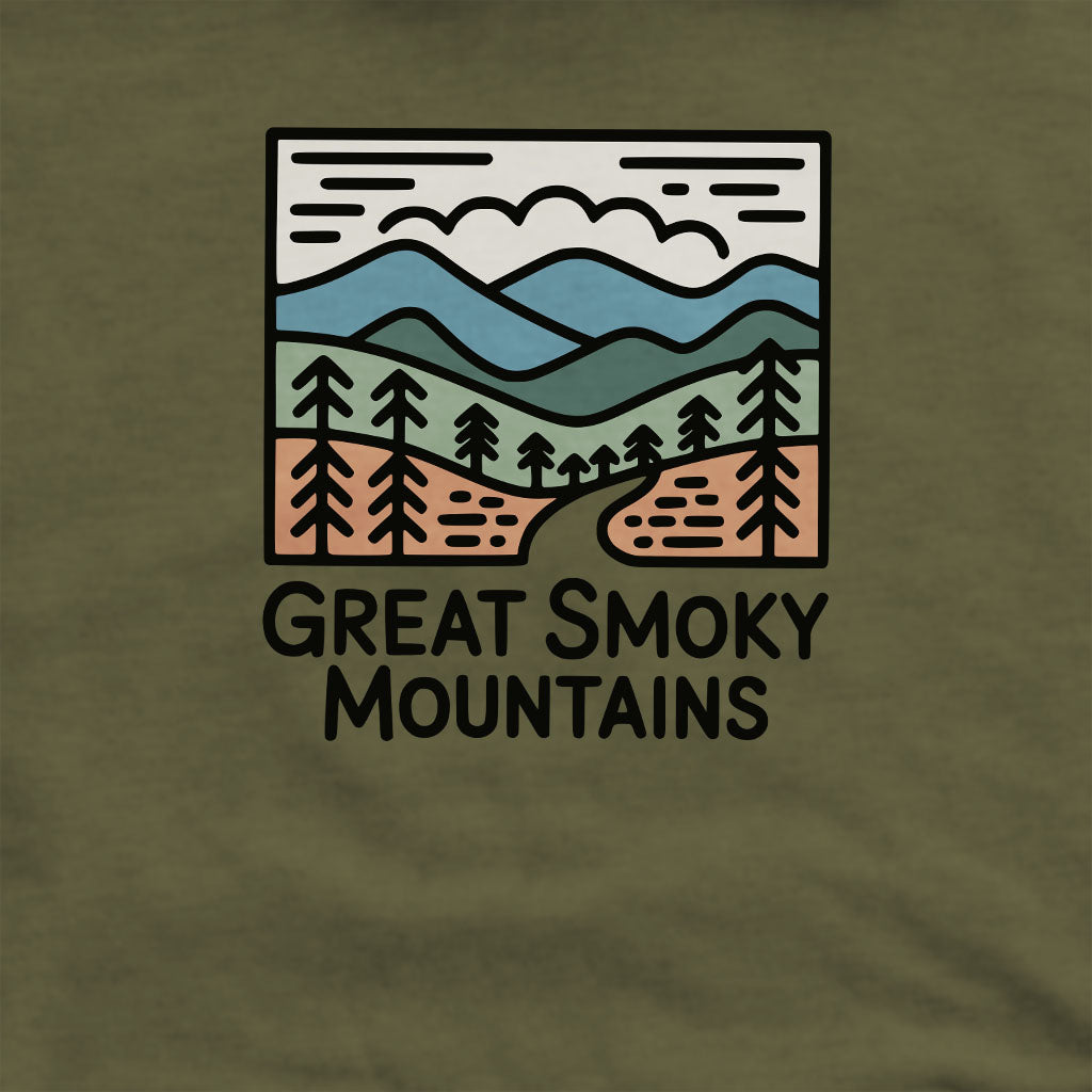 Great Smoky Mountains National Park Crewneck Sweatshirt Adventure and Outdoors Themed Sweatshirt