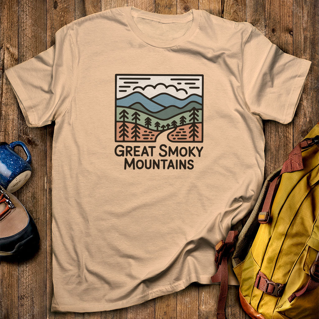 Great Smoky Mountains National Park T-Shirt Sand Adventure and Outdoors Themed T-Shirt