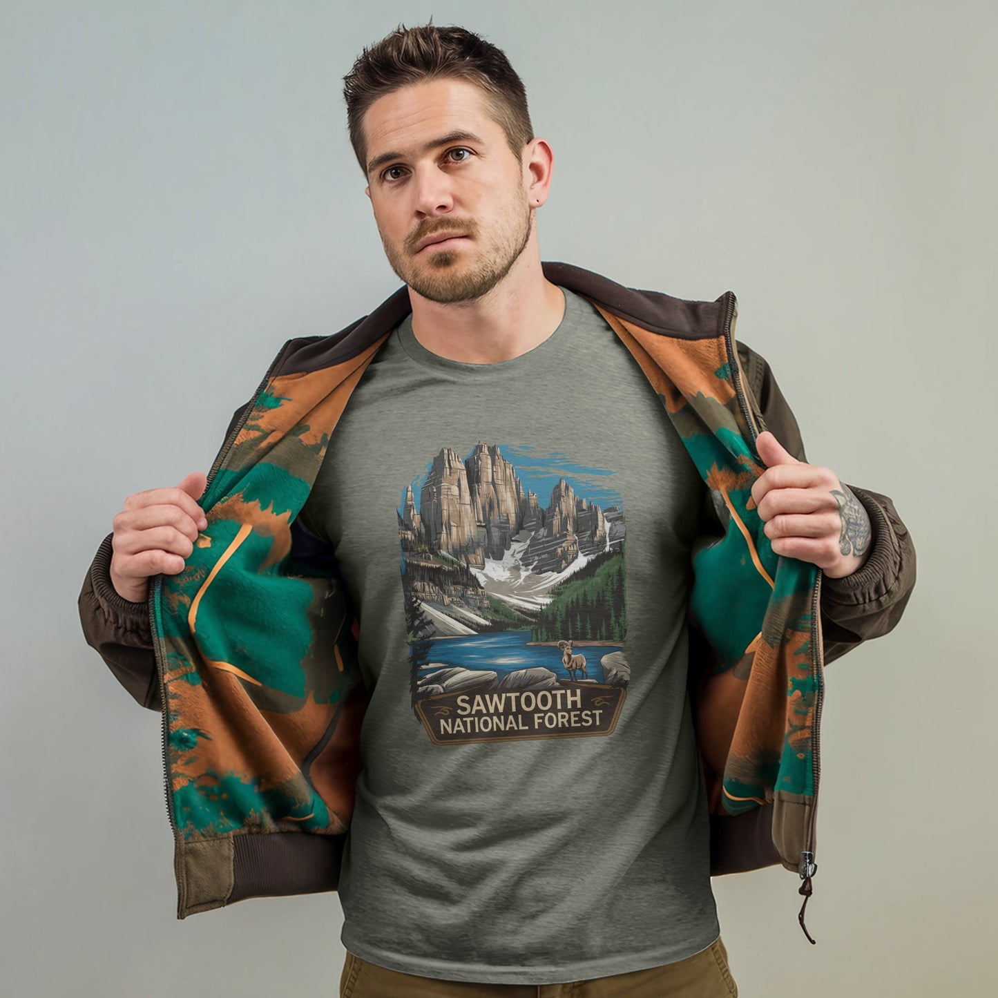 Sawtooth National Forest T-Shirt Adventure and Outdoors Themed T-Shirt