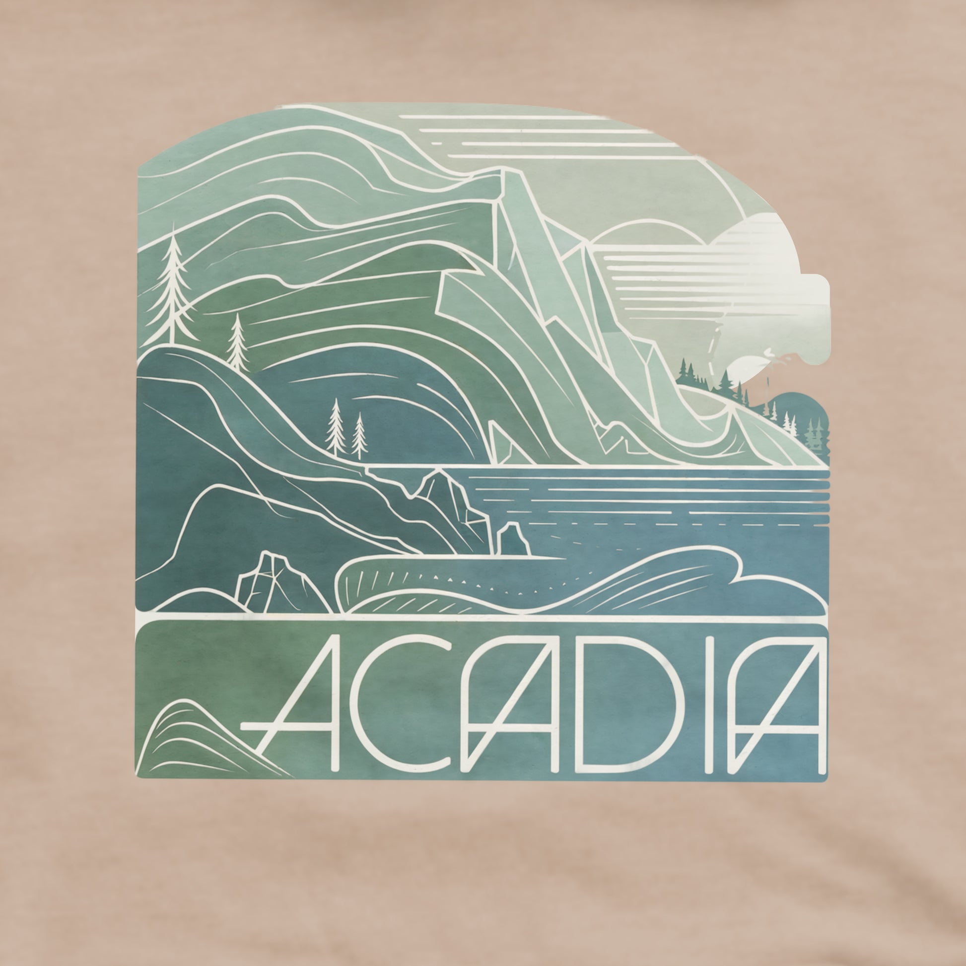 Acadia National Park Crewneck Sweatshirt Adventure and Outdoors Themed Sweatshirt