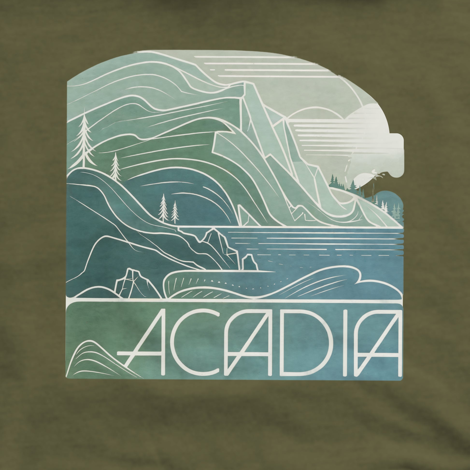 Acadia National Park Crewneck Sweatshirt Adventure and Outdoors Themed Sweatshirt