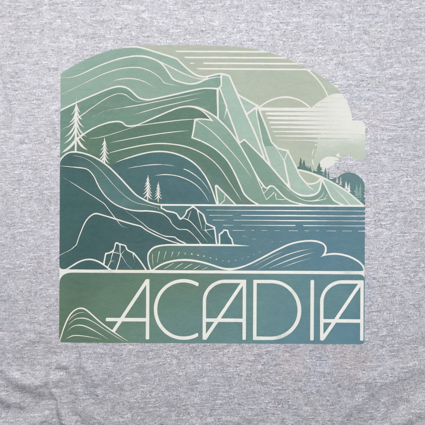 Acadia National Park Crewneck Sweatshirt Adventure and Outdoors Themed Sweatshirt