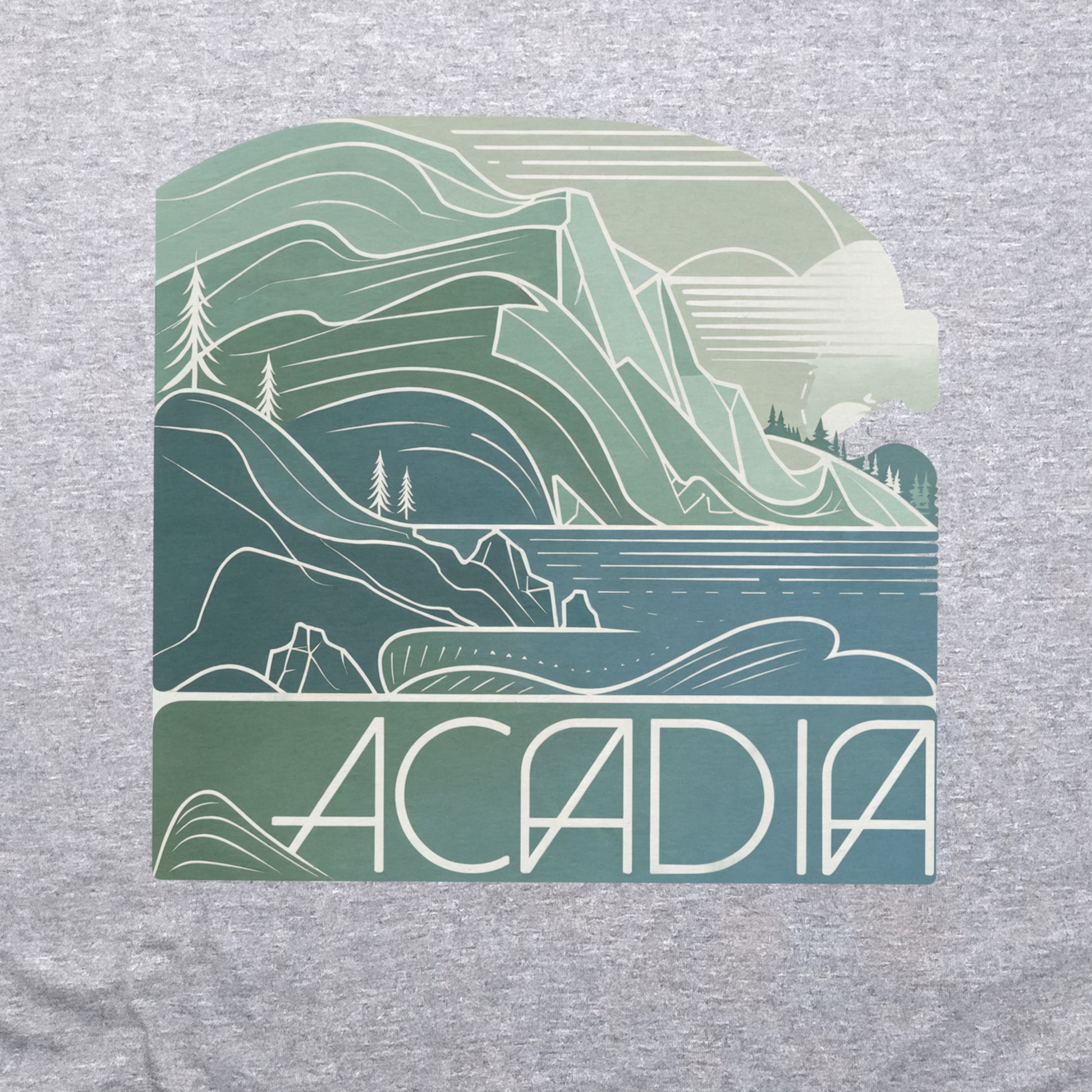 Acadia National Park Crewneck Sweatshirt Adventure and Outdoors Themed Sweatshirt