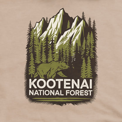Kootenai National Forest Crewneck Sweatshirt Adventure and Outdoors Themed Sweatshirt