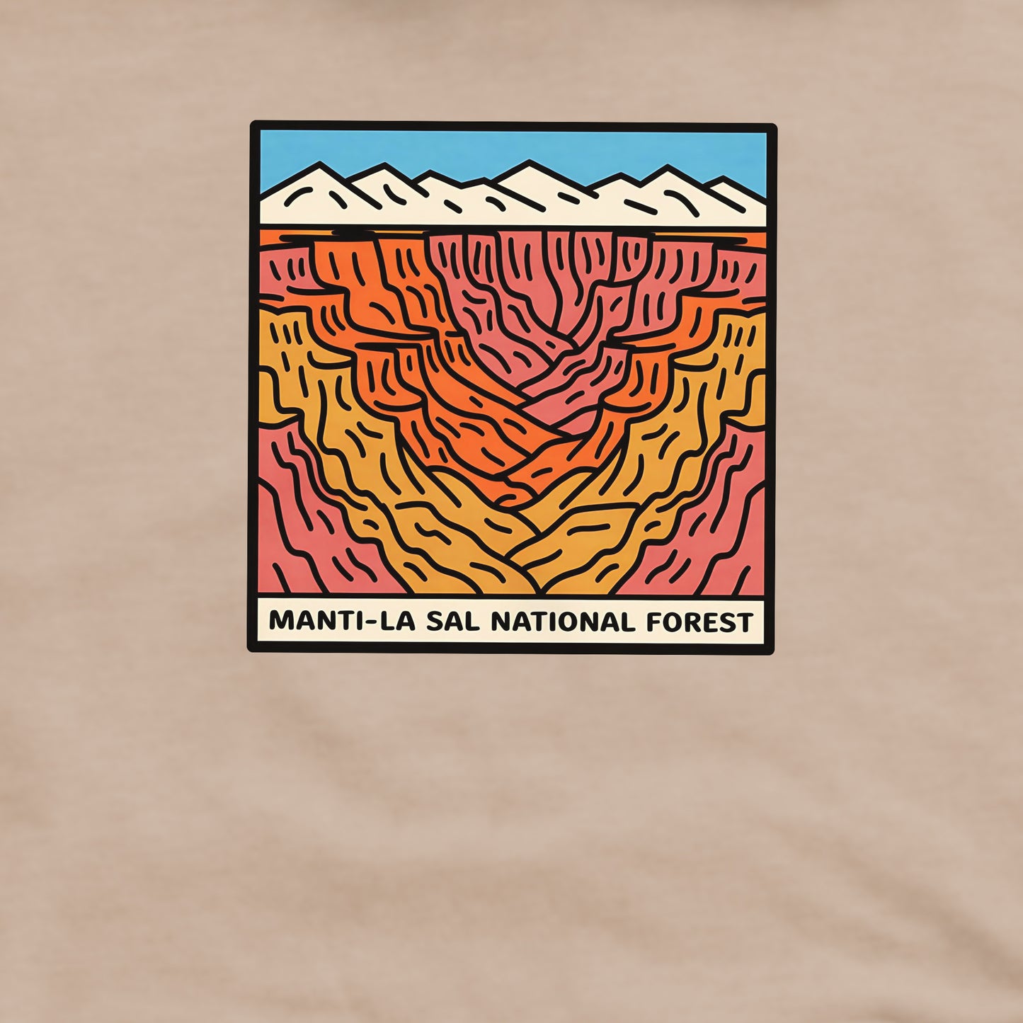 Manti-La Sal National Forest Crewneck Sweatshirt Adventure and Outdoors Themed Sweatshirt