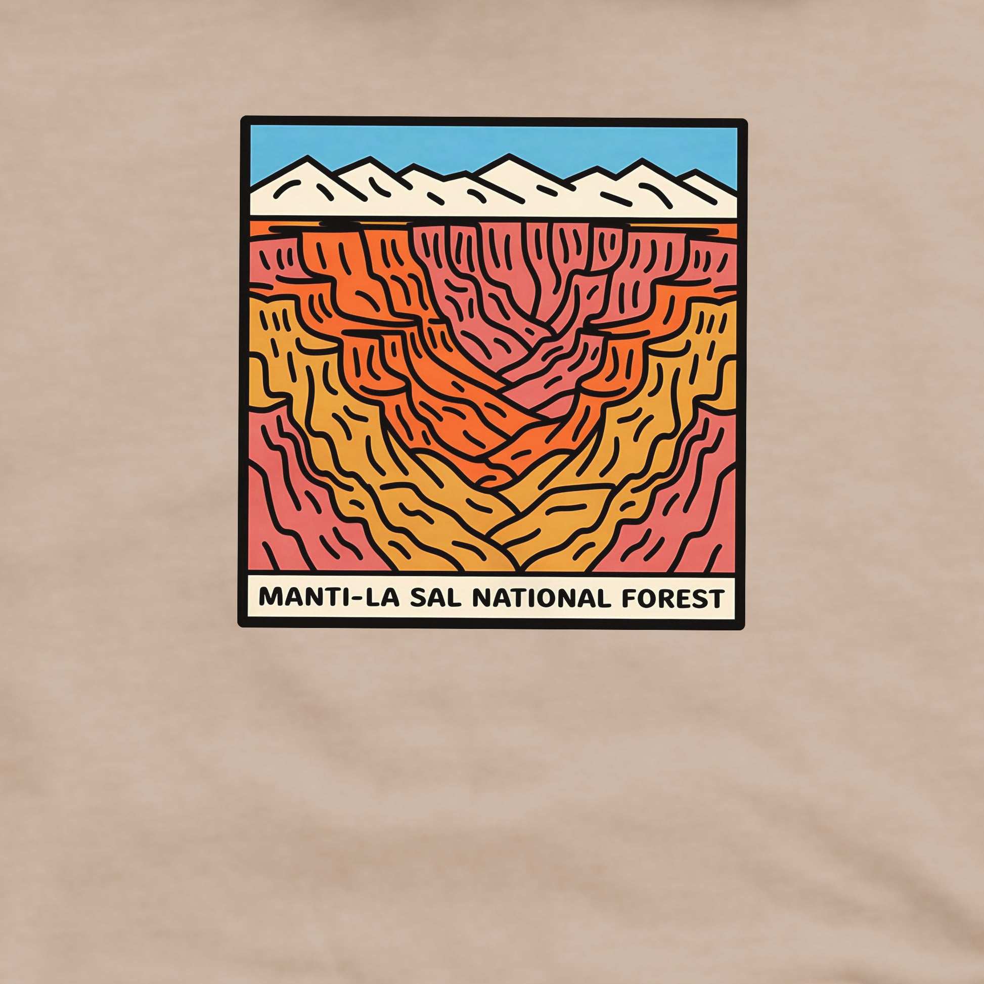 Manti-La Sal National Forest Crewneck Sweatshirt Adventure and Outdoors Themed Sweatshirt
