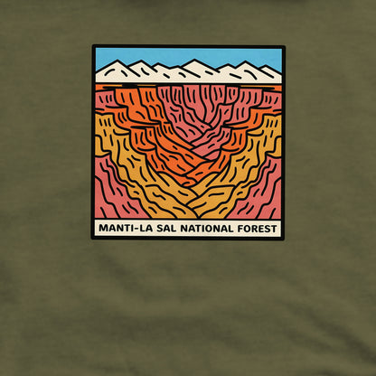 Manti-La Sal National Forest Crewneck Sweatshirt Adventure and Outdoors Themed Sweatshirt
