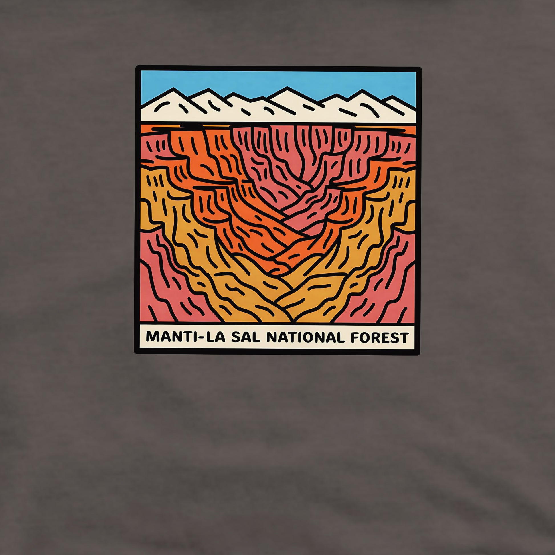 Manti-La Sal National Forest Crewneck Sweatshirt Adventure and Outdoors Themed Sweatshirt