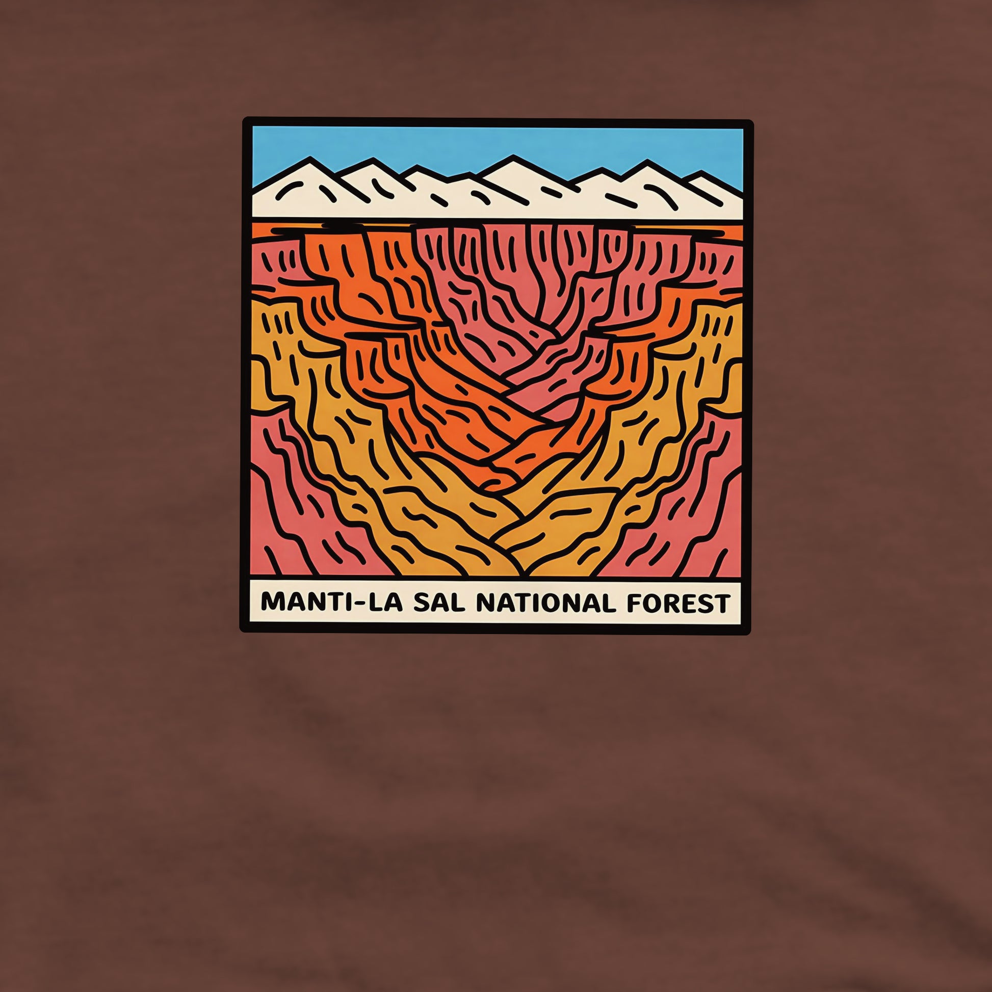 Manti-La Sal National Forest Crewneck Sweatshirt Adventure and Outdoors Themed Sweatshirt