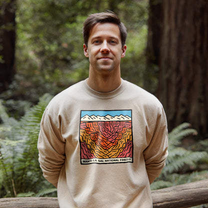 Manti-La Sal National Forest Crewneck Sweatshirt Adventure and Outdoors Themed Sweatshirt