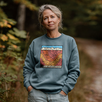 Manti-La Sal National Forest Crewneck Sweatshirt Adventure and Outdoors Themed Sweatshirt