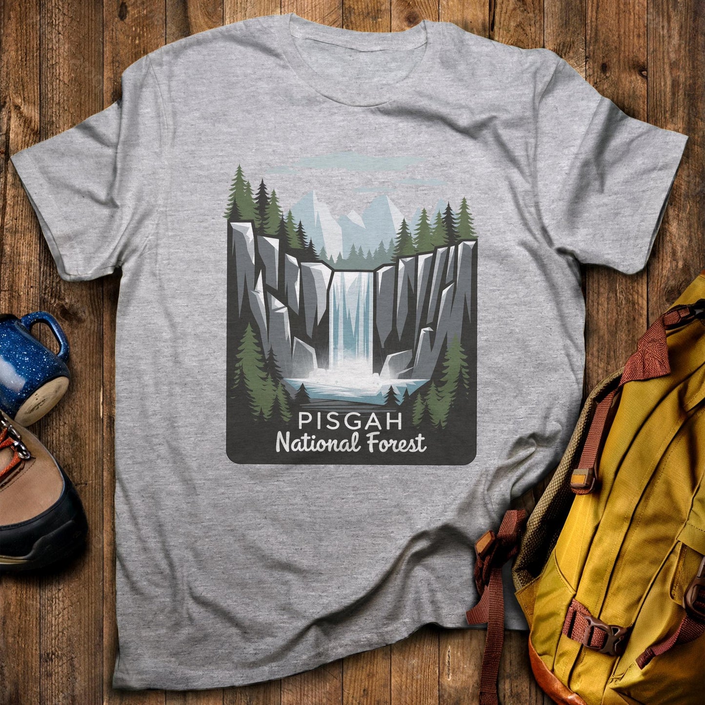Pisgah National Forest T-Shirt Sport Grey Adventure and Outdoors Themed T-Shirt