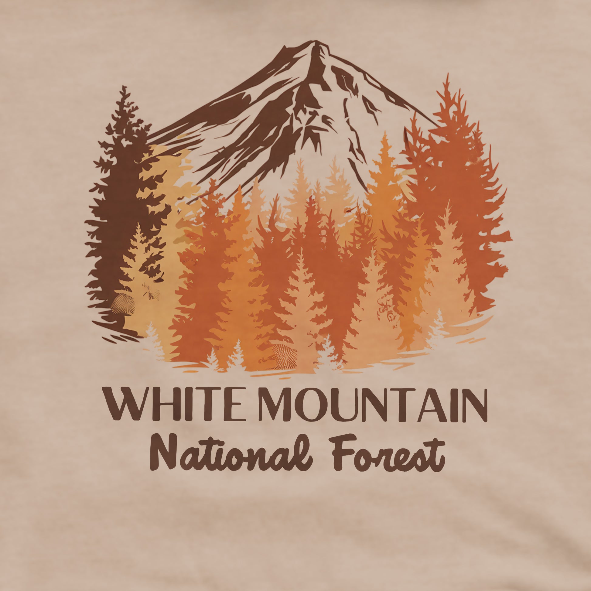 White Mountain National Forest Crewneck Sweatshirt Adventure and Outdoors Themed Sweatshirt