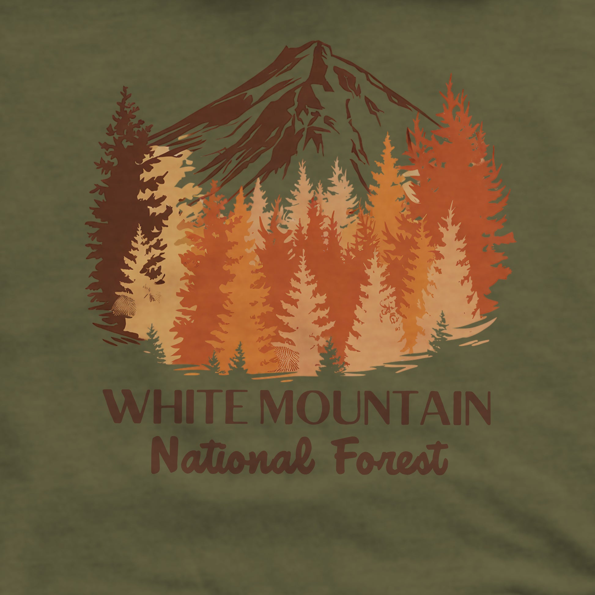 White Mountain National Forest Crewneck Sweatshirt Adventure and Outdoors Themed Sweatshirt