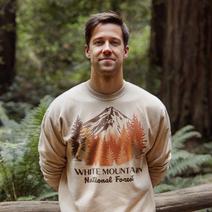 White Mountain National Forest Crewneck Sweatshirt Adventure and Outdoors Themed Sweatshirt