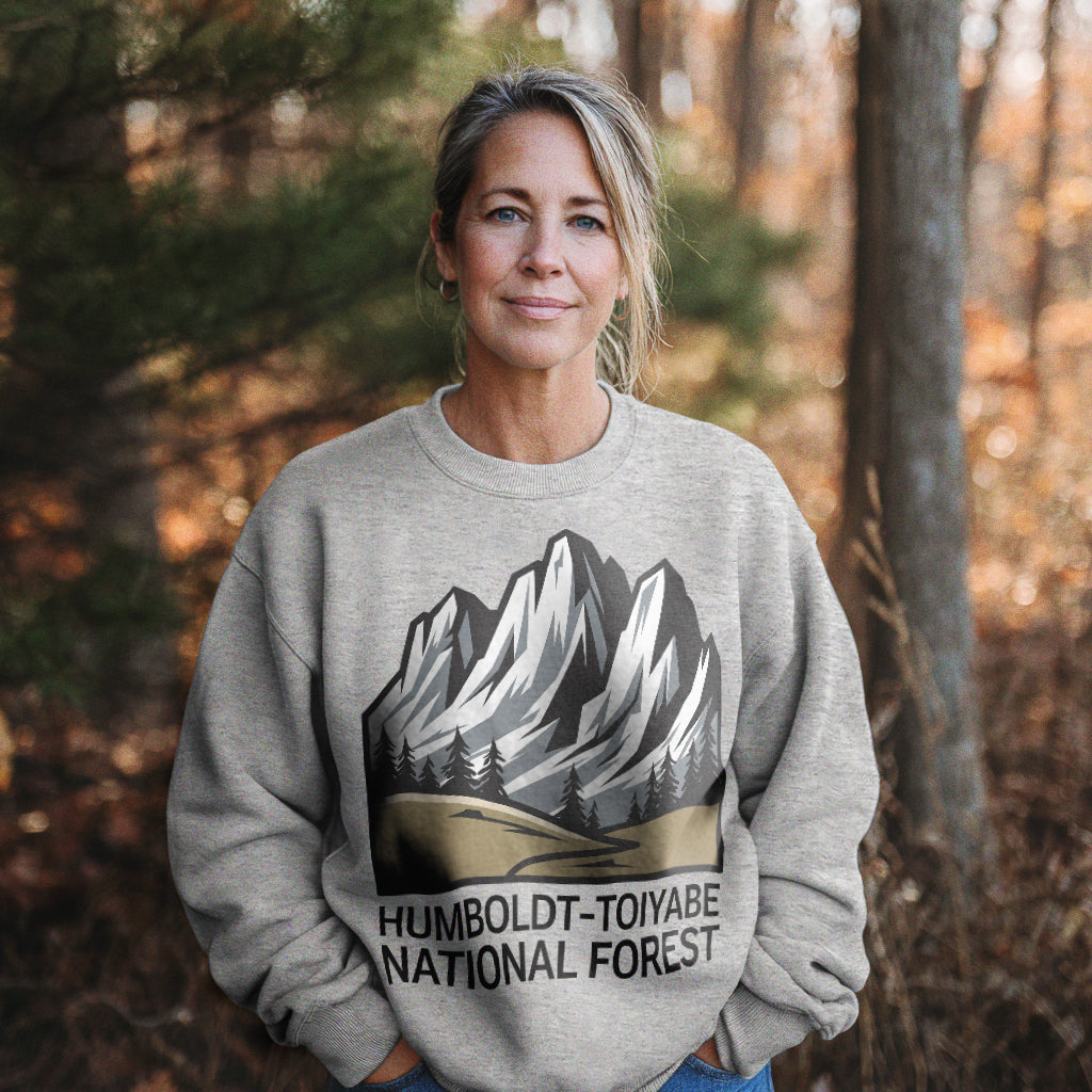 Humbolt-Toiyabe National Forest Crewneck Sweatshirt Adventure and Outdoors Themed Sweatshirt