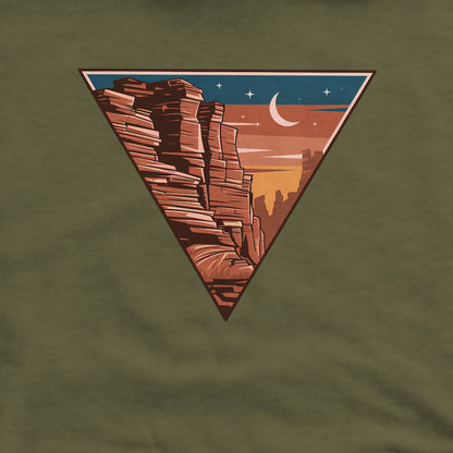 Red Rocks Canyon Crewneck Sweatshirt Adventure and Outdoors Themed Sweatshirt