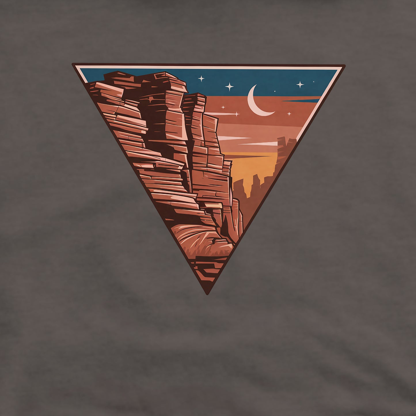 Red Rocks Canyon Crewneck Sweatshirt Adventure and Outdoors Themed Sweatshirt