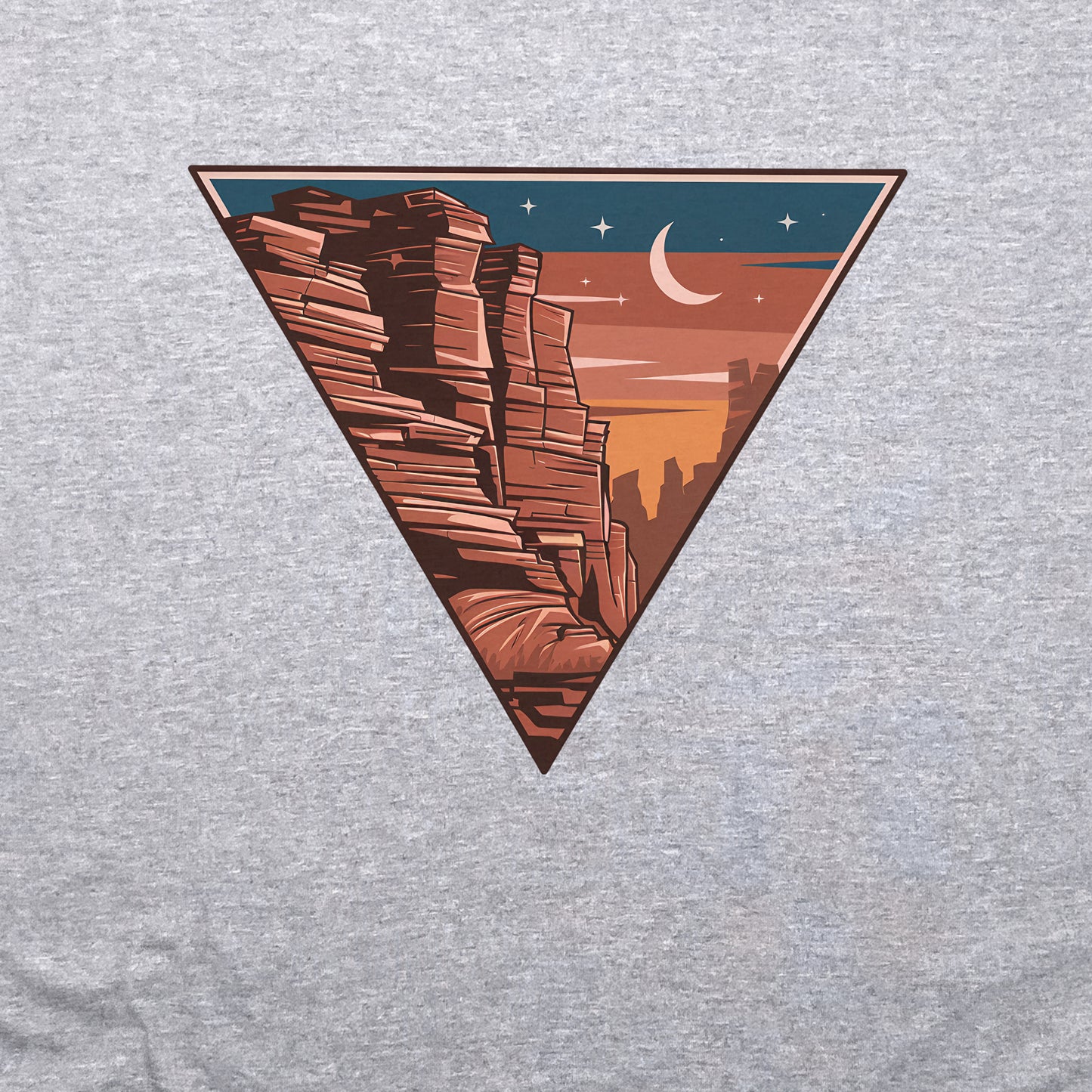 Red Rocks Canyon Crewneck Sweatshirt Adventure and Outdoors Themed Sweatshirt
