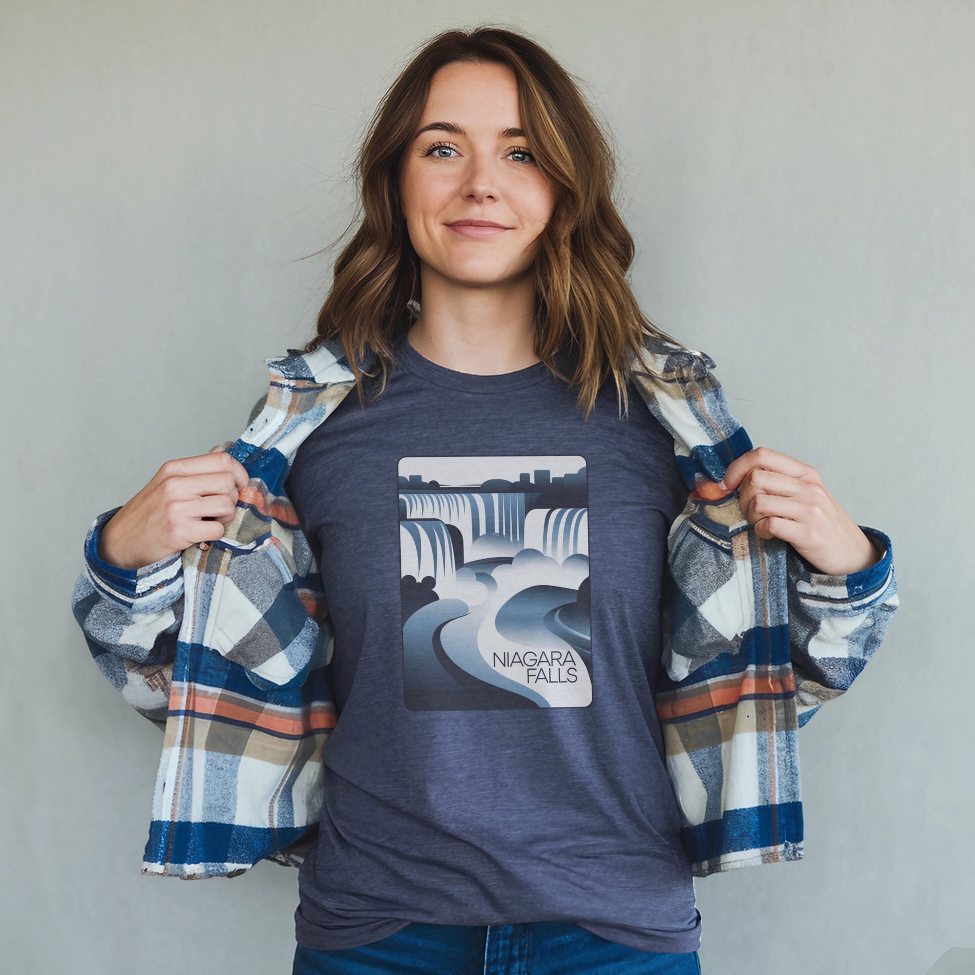 Niagara Falls Modern T-Shirt Adventure and Outdoors Themed T-Shirt