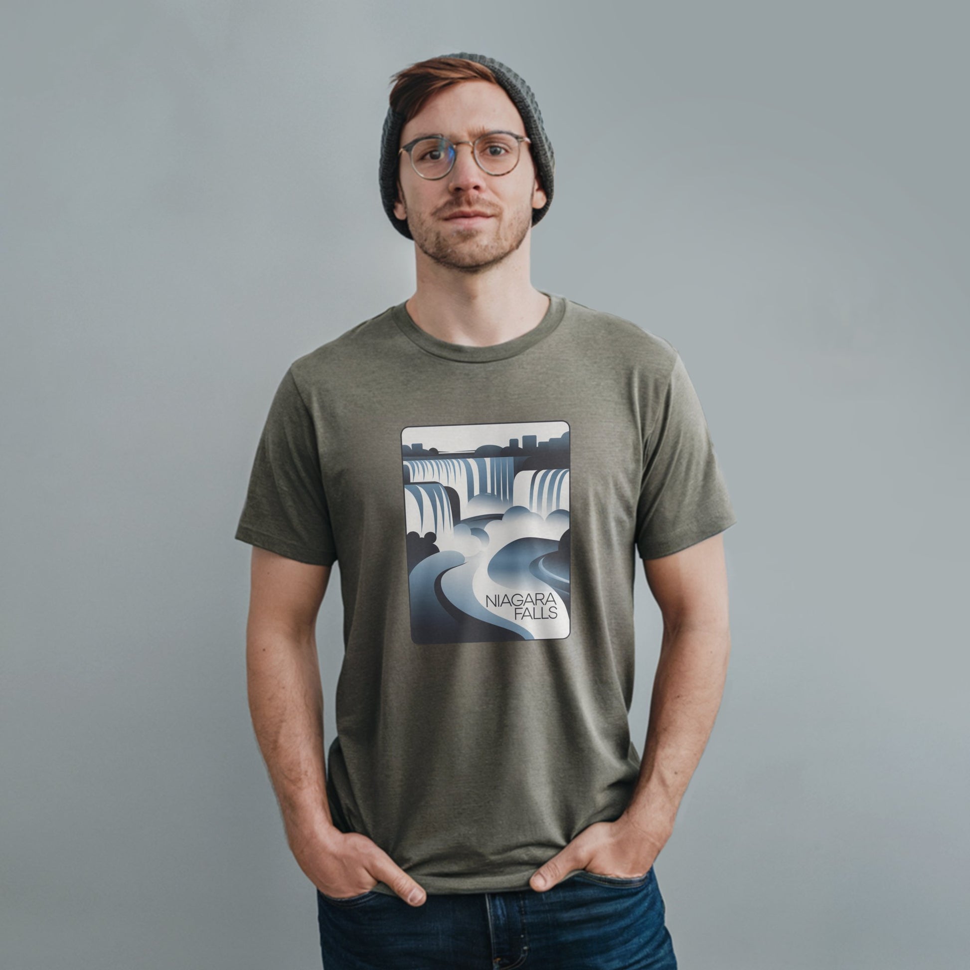 Niagara Falls Modern T-Shirt Adventure and Outdoors Themed T-Shirt