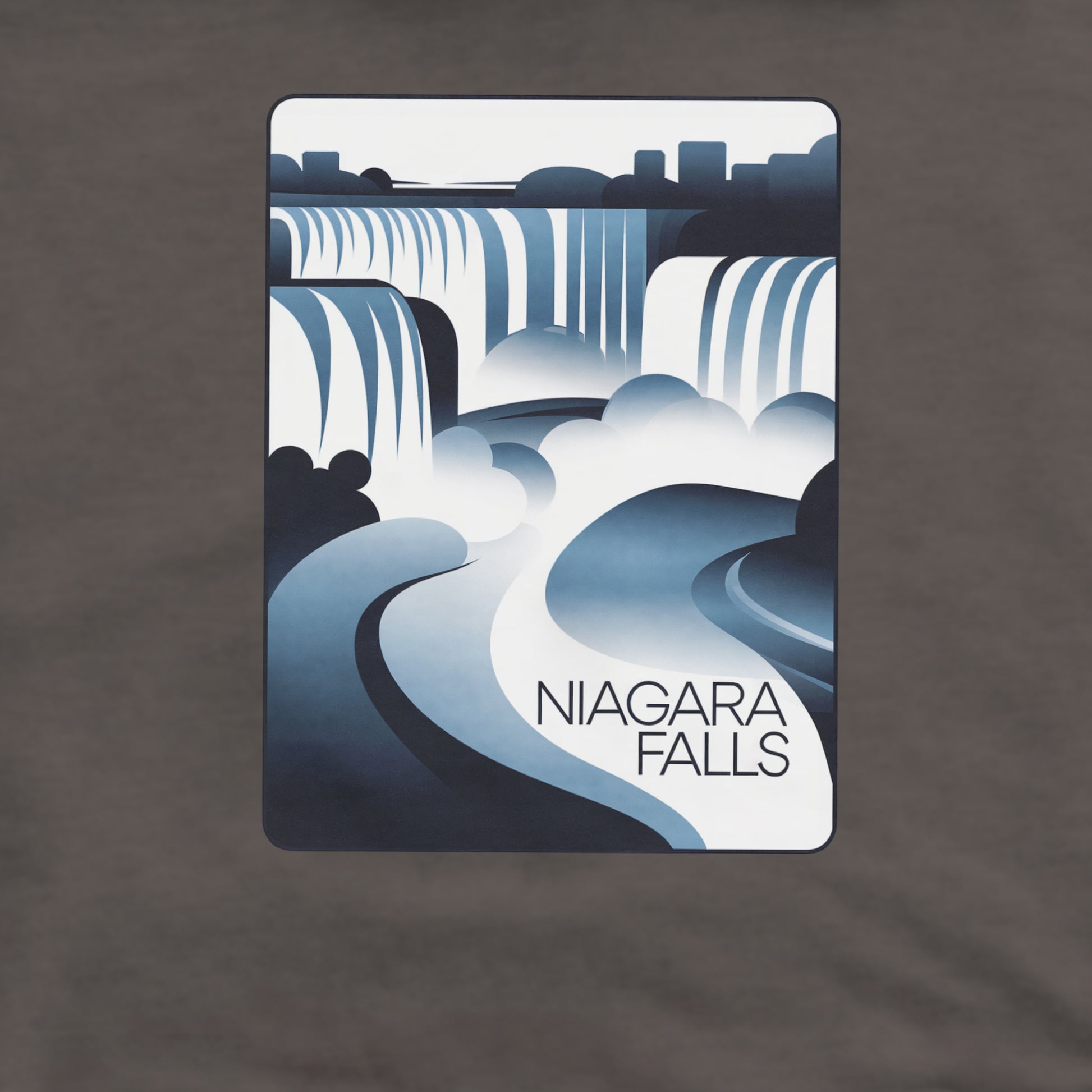 Niagara Falls Modern Crewneck Sweatshirt Adventure and Outdoors Themed Sweatshirt