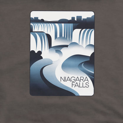 Niagara Falls Modern Crewneck Sweatshirt Adventure and Outdoors Themed Sweatshirt