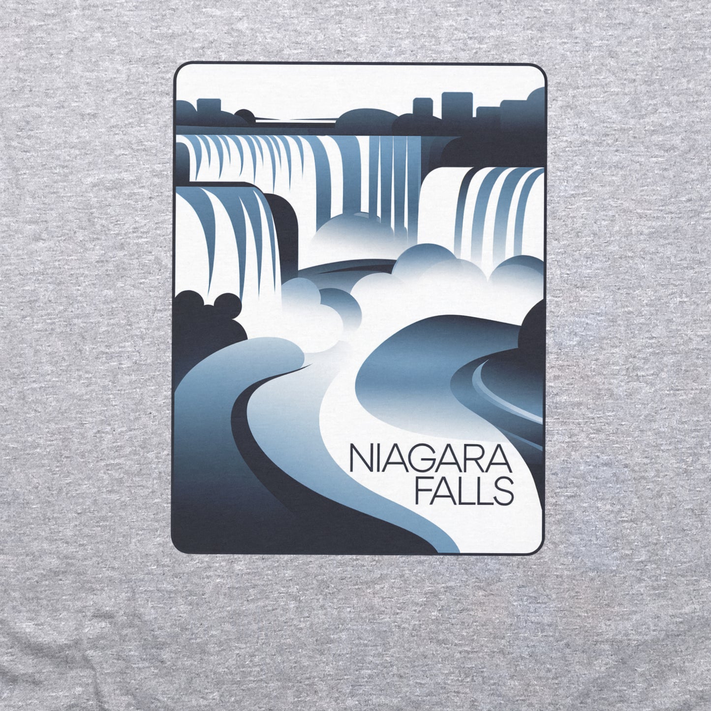 Niagara Falls Modern Crewneck Sweatshirt Adventure and Outdoors Themed Sweatshirt
