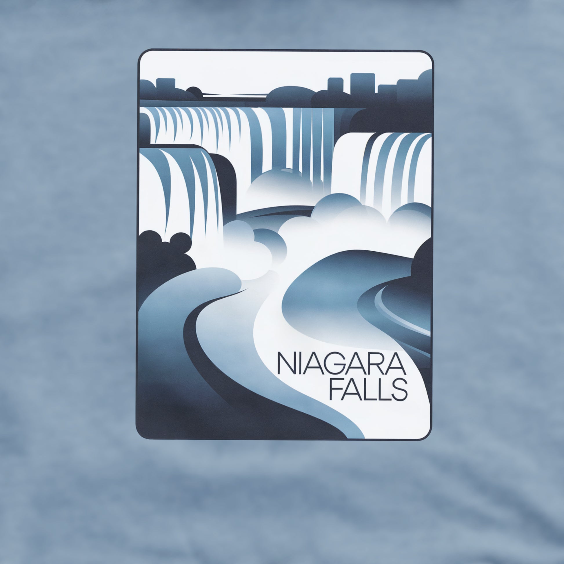 Niagara Falls Modern Crewneck Sweatshirt Adventure and Outdoors Themed Sweatshirt