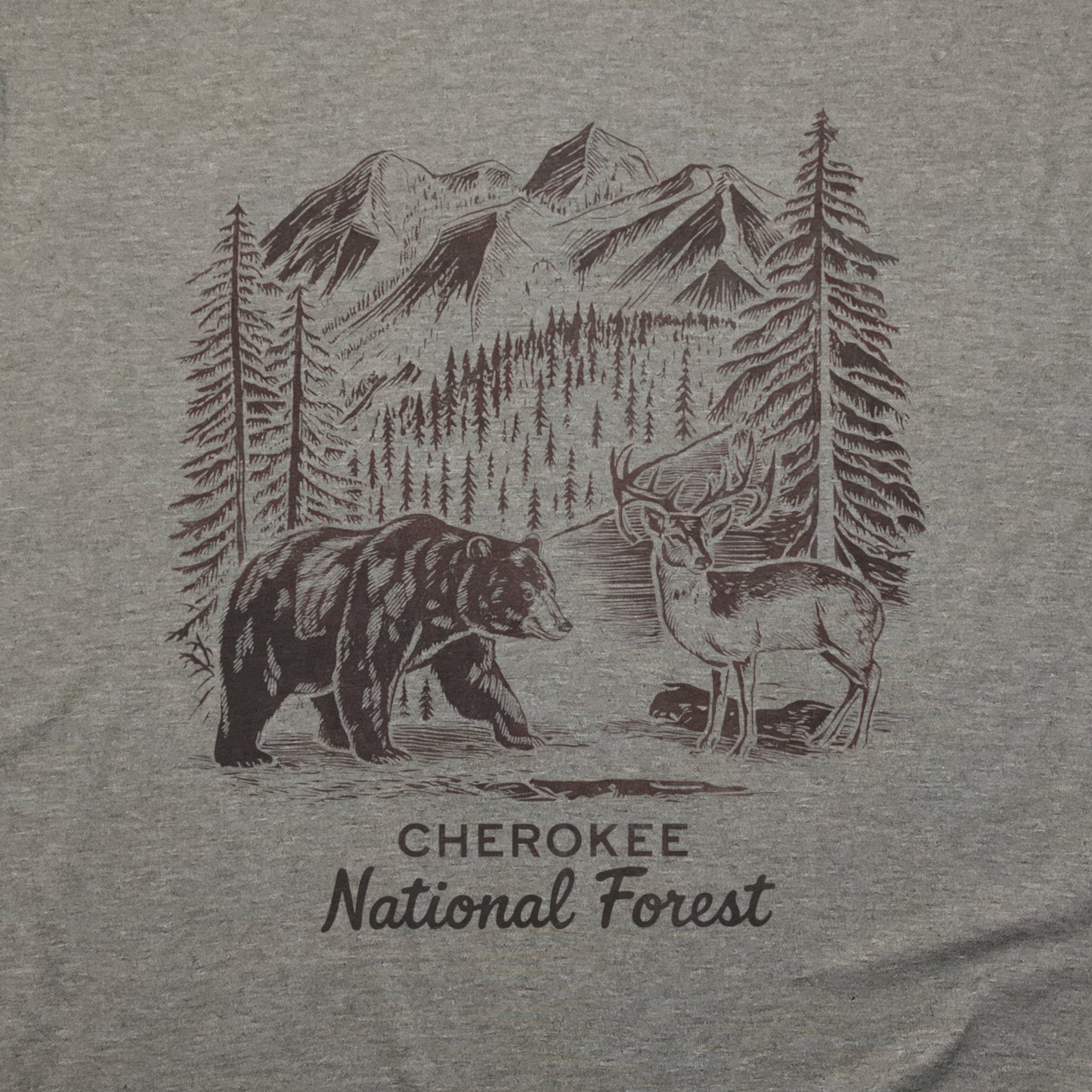 Cherokee National Forest T-Shirt Adventure and Outdoors Themed T-Shirt