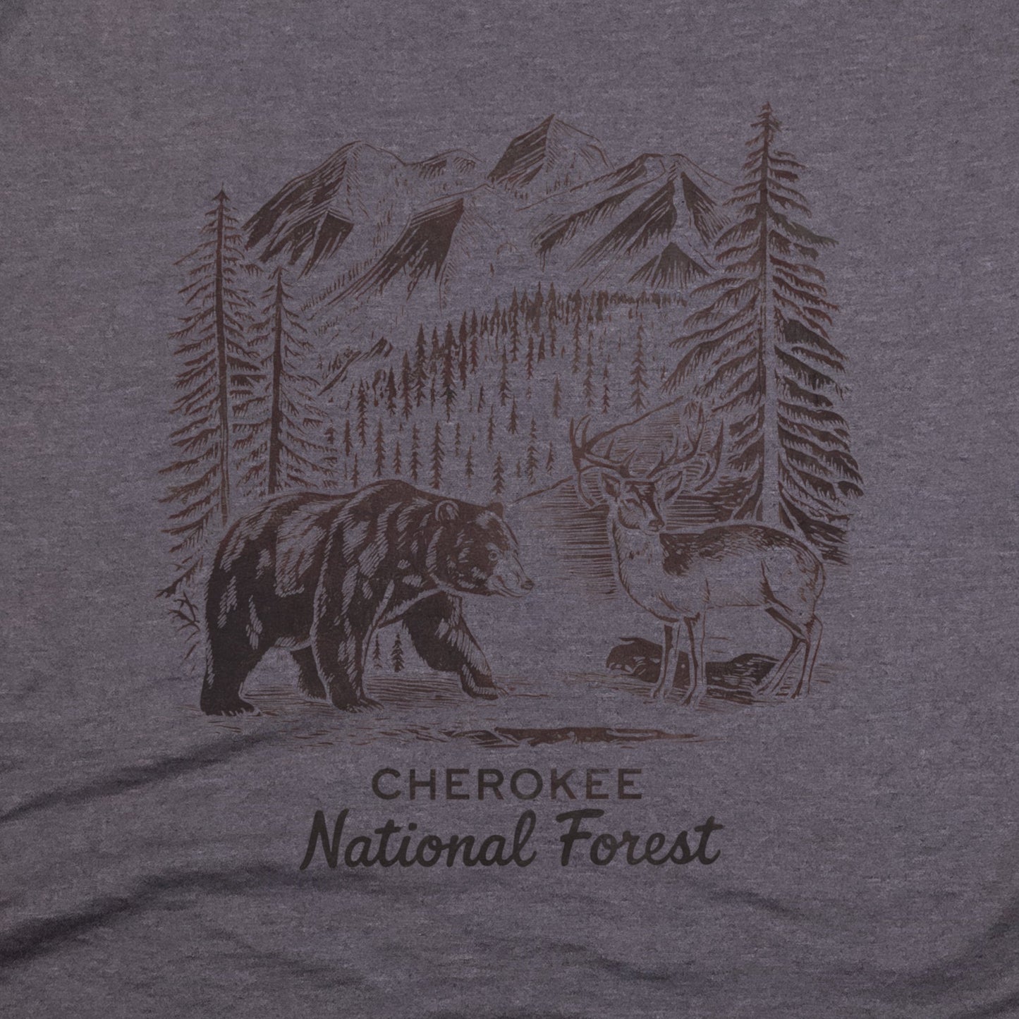 Cherokee National Forest T-Shirt Adventure and Outdoors Themed T-Shirt