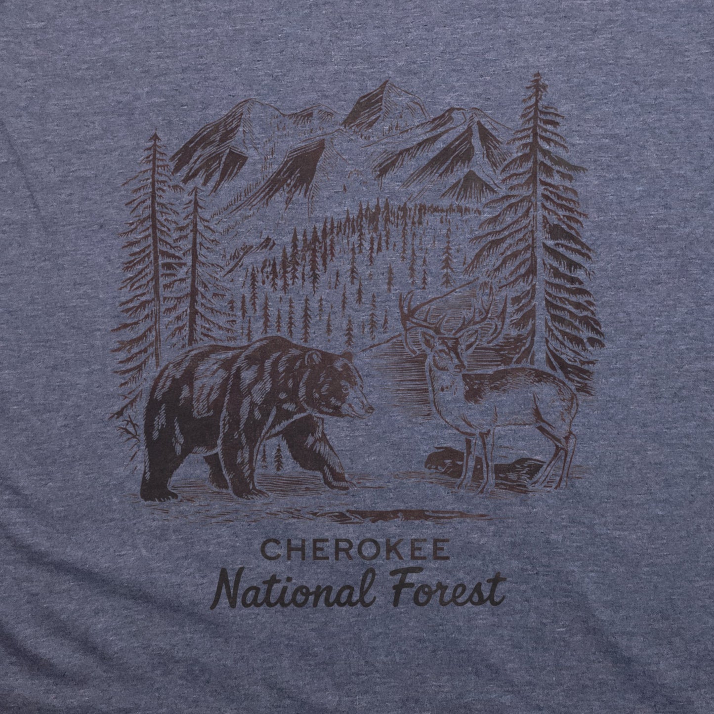 Cherokee National Forest T-Shirt Adventure and Outdoors Themed T-Shirt