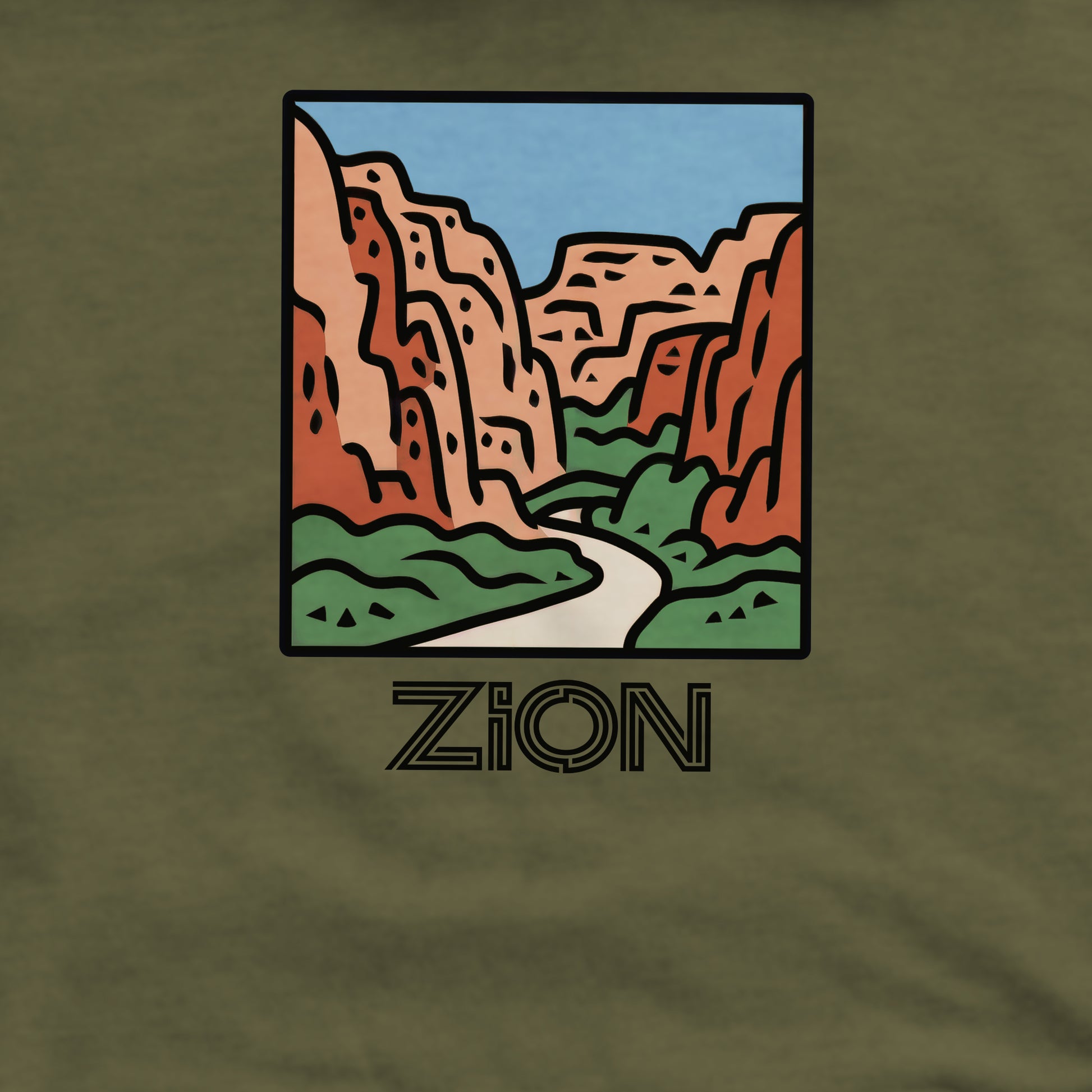 Zion National Park Crewneck Sweatshirt Adventure and Outdoors Themed Sweatshirt