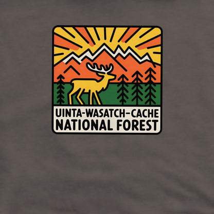 Uinta-Wasatch-Cache National Forest Crewneck Sweatshirt Adventure and Outdoors Themed Sweatshirt