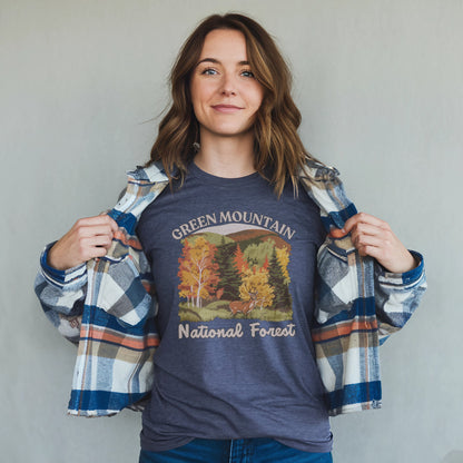 Green Mountain National Forest T-Shirt Adventure and Outdoors Themed T-Shirt
