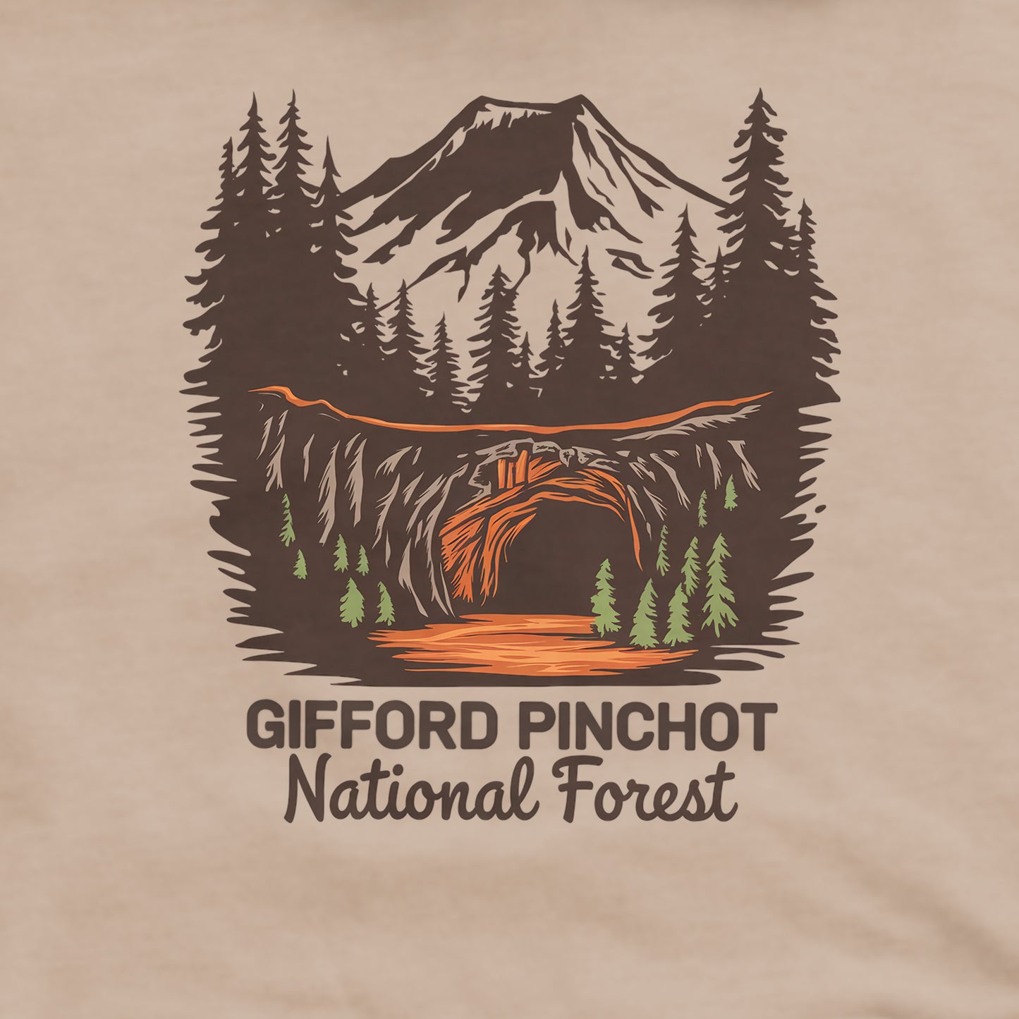 Gifford Pinchot National Forest Crewneck Sweatshirt Adventure and Outdoors Themed Sweatshirt