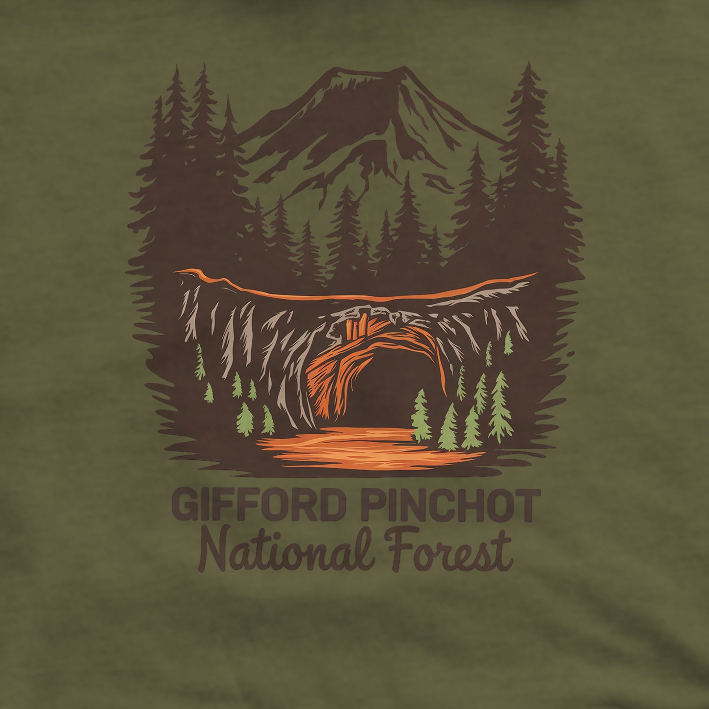 Gifford Pinchot National Forest Crewneck Sweatshirt Adventure and Outdoors Themed Sweatshirt