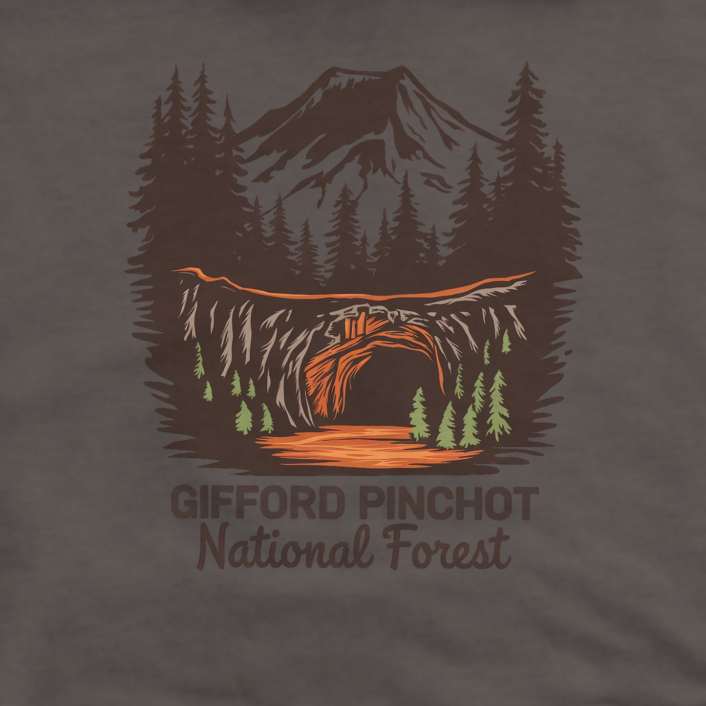 Gifford Pinchot National Forest Crewneck Sweatshirt Adventure and Outdoors Themed Sweatshirt
