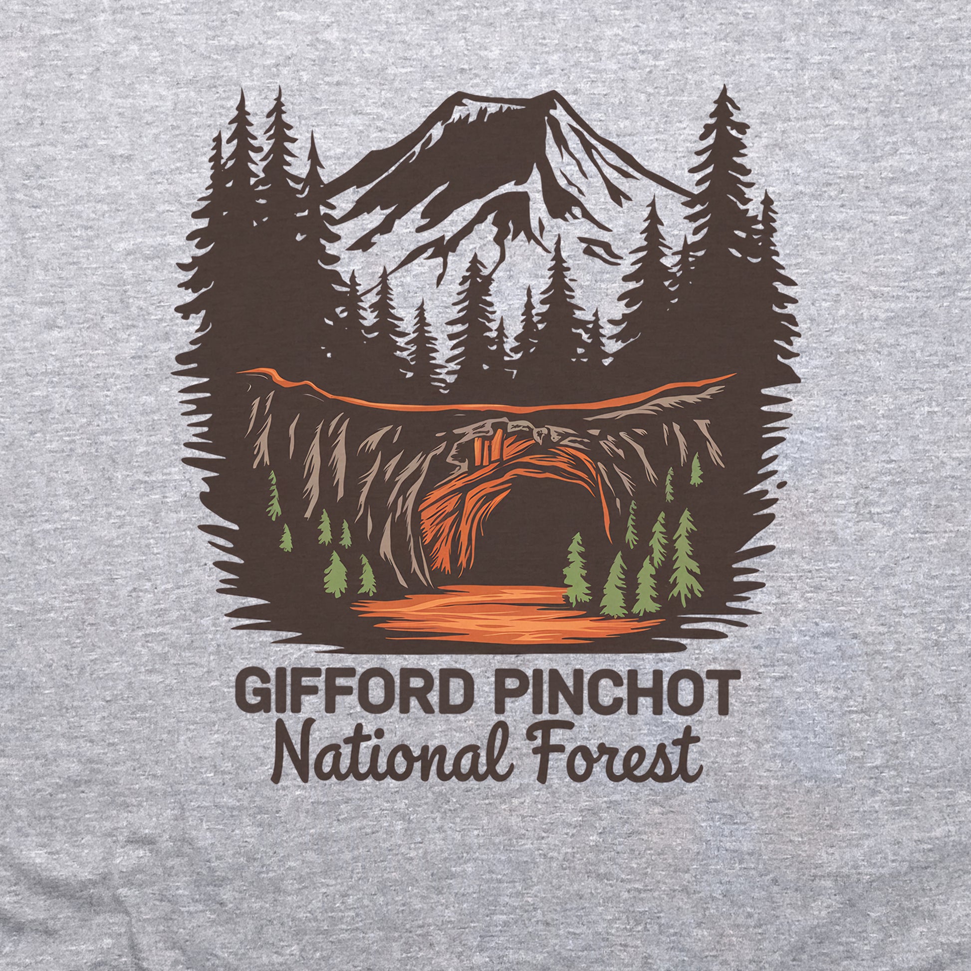 Gifford Pinchot National Forest Crewneck Sweatshirt Adventure and Outdoors Themed Sweatshirt