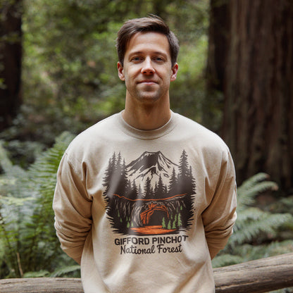 Gifford Pinchot National Forest Crewneck Sweatshirt Adventure and Outdoors Themed Sweatshirt