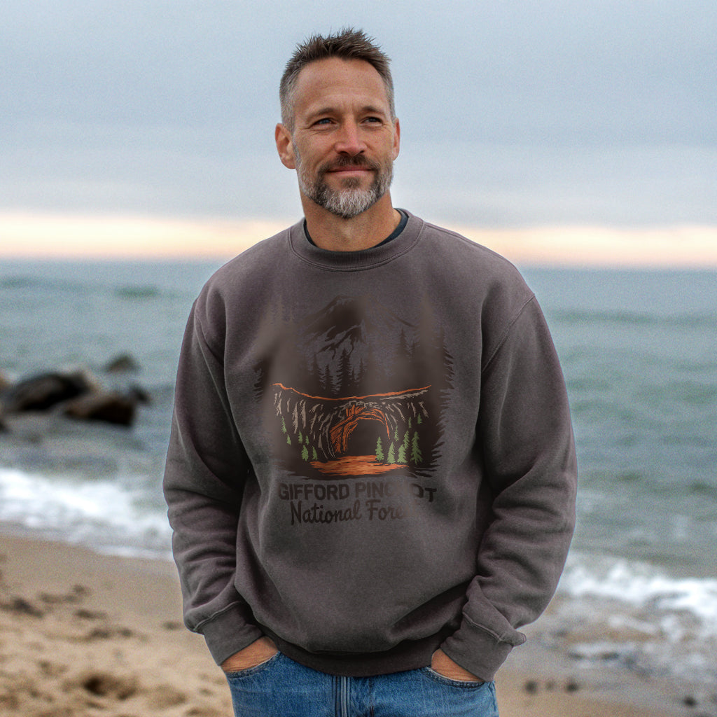 Gifford Pinchot National Forest Crewneck Sweatshirt Adventure and Outdoors Themed Sweatshirt